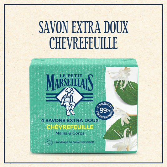 Savon Solide de Marseille Chèvrefeuille LE PETIT MARSEILLAIS