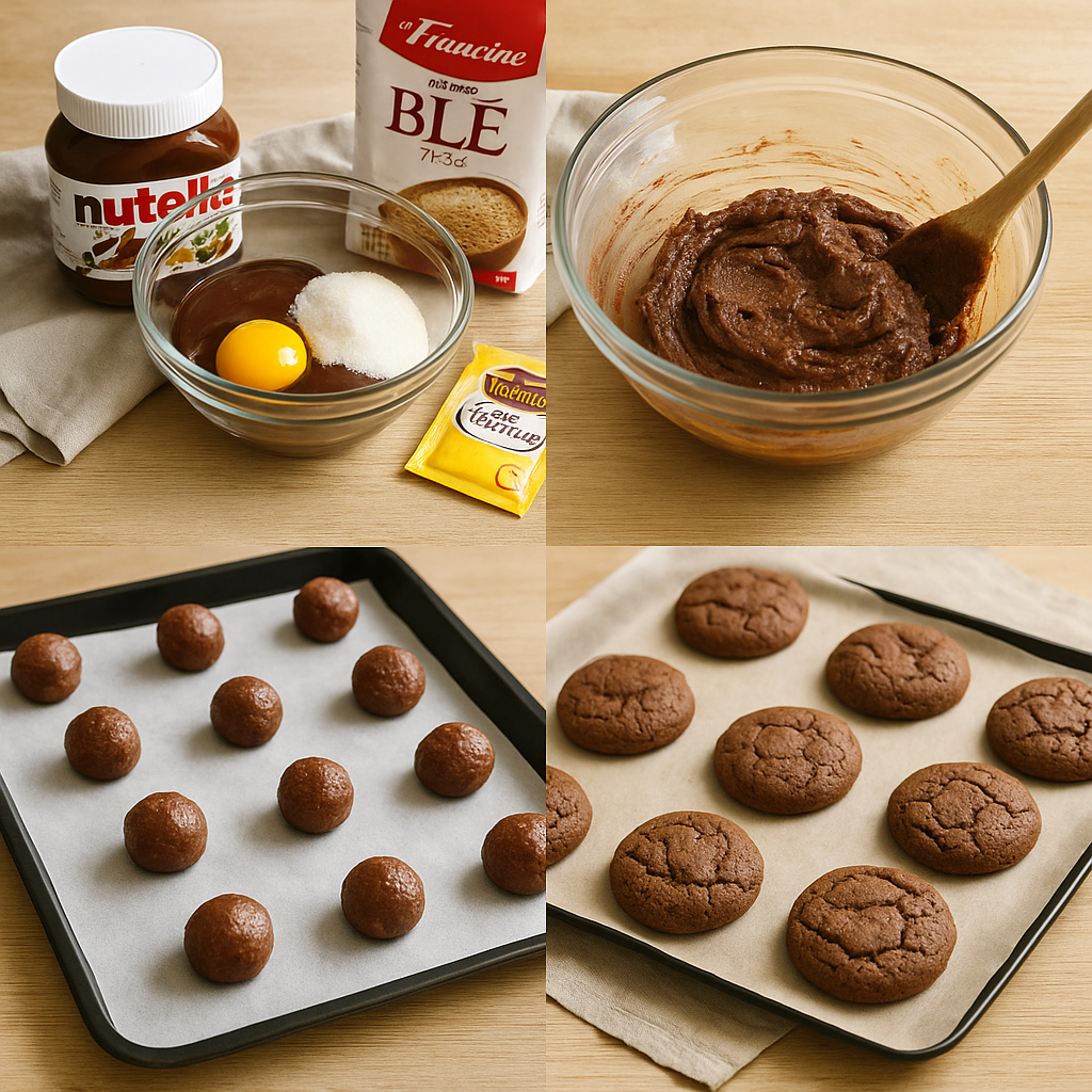 Biscuits au Nutella fondants