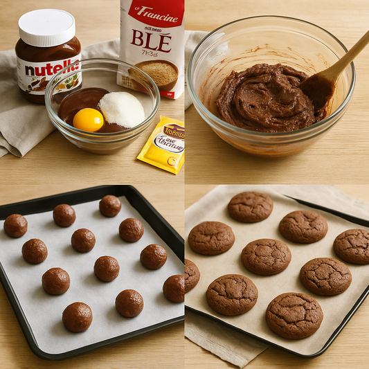 Biscuits au Nutella fondants