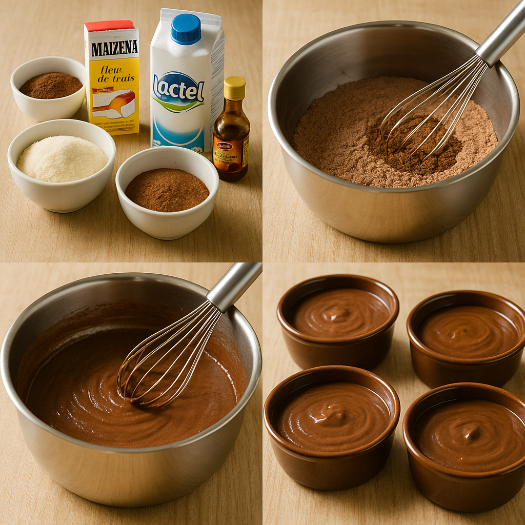 Crème dessert au chocolat maison