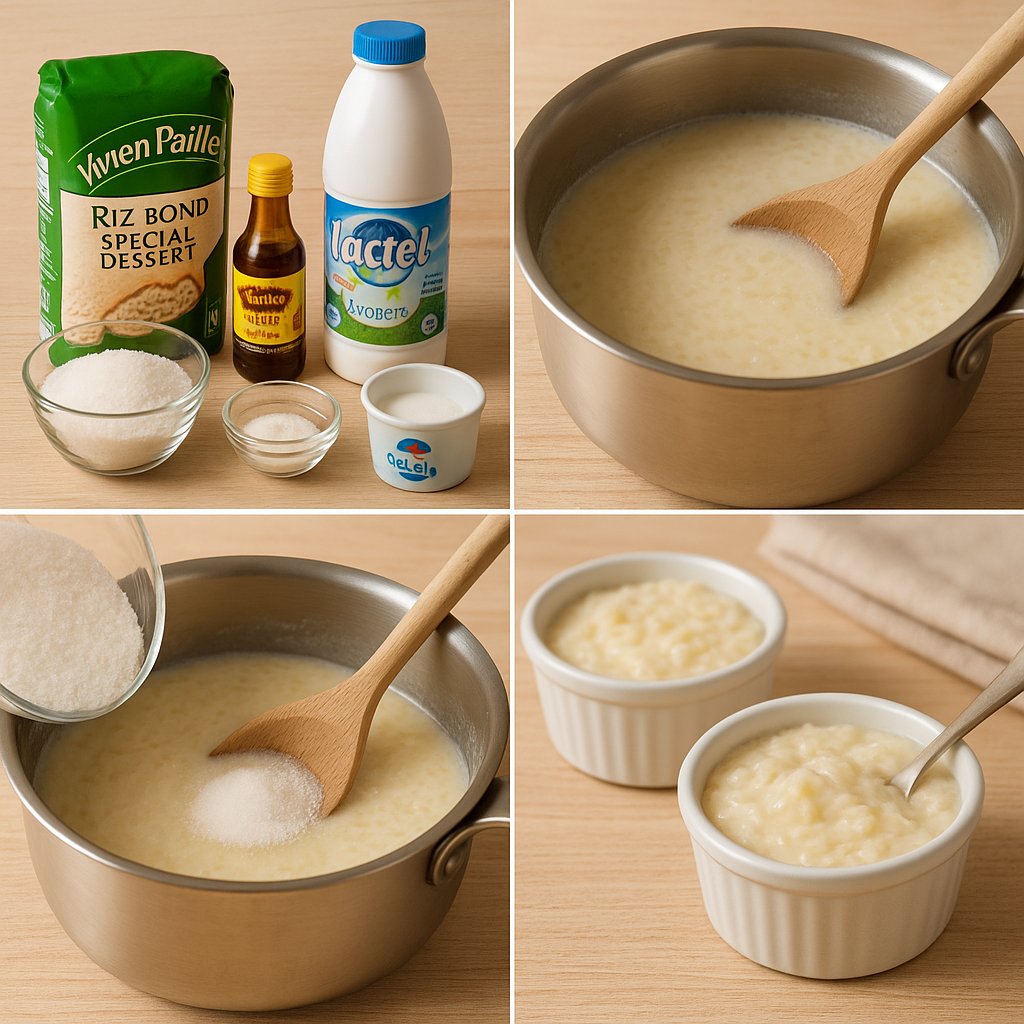 Riz au lait à la vanille maison
