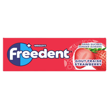 FREEDENT Sugar-Free Strawberry Chewing Gum