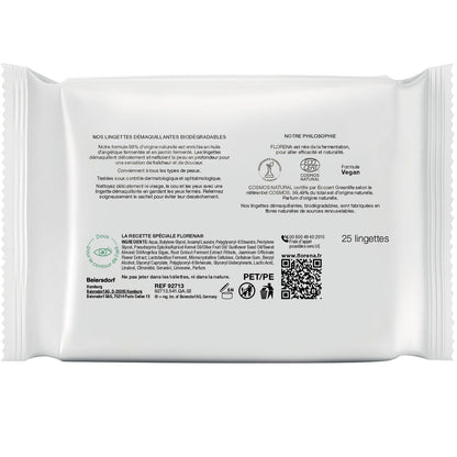 FLORENA Jasmine and Angelica Oil Makeup Remover Wipes