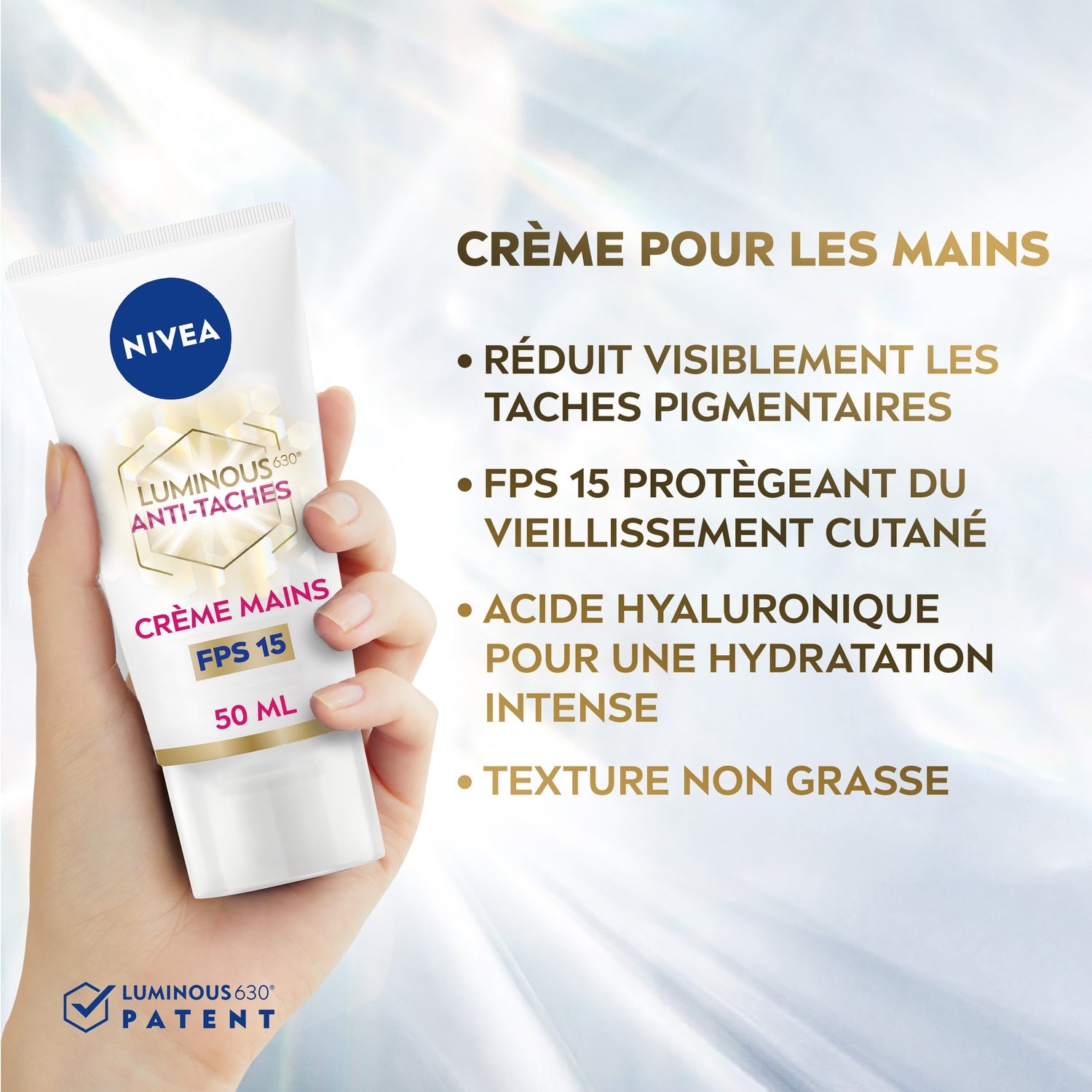 Crème main Anti-tâches Spf 15 Cellular Luminous NIVEA 