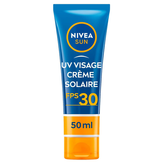 Crème Solaire Crème Visage Spf 30 Hydratante Sun NIVEA le tube de 50mL