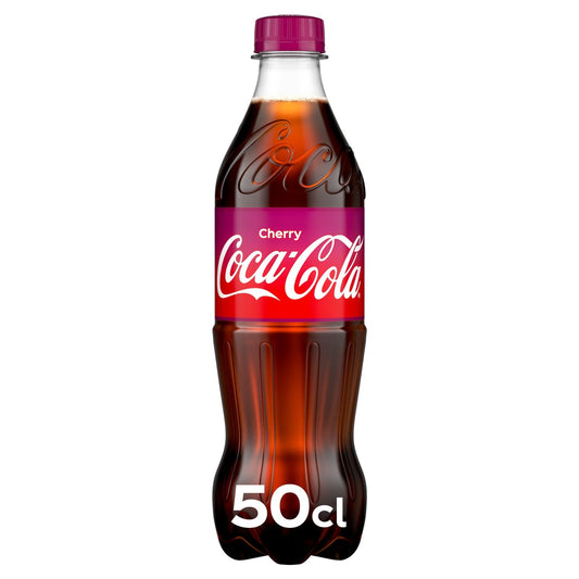 Soda au Cola Goût Cherry COCA-COLA la bouteille de 50cL