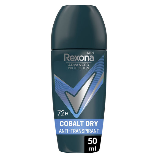 Déodorant Bille Homme Anti-Transpirant Cobalt Dry REXONA MEN le roll-on de 50mL