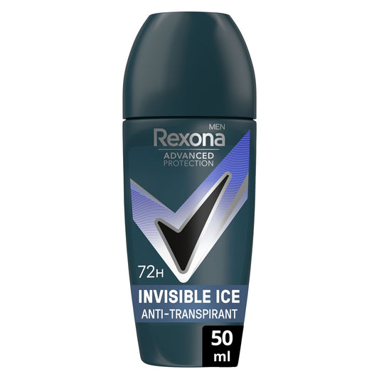 Déodorant Bille Homme Anti-Transpirant Invisible Ice Fresh REXONA MEN le roll-on