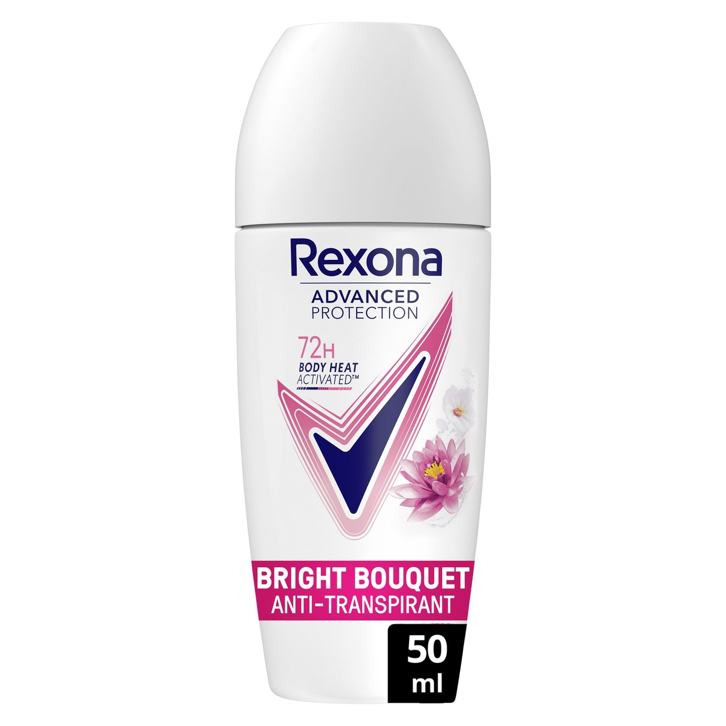 Déodorant bille Anti-Transpirant Bright Bouquet 72H Sans Alcool REXONA 
