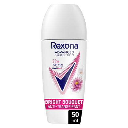 Déodorant bille Anti-Transpirant Bright Bouquet 72H Sans Alcool REXONA 