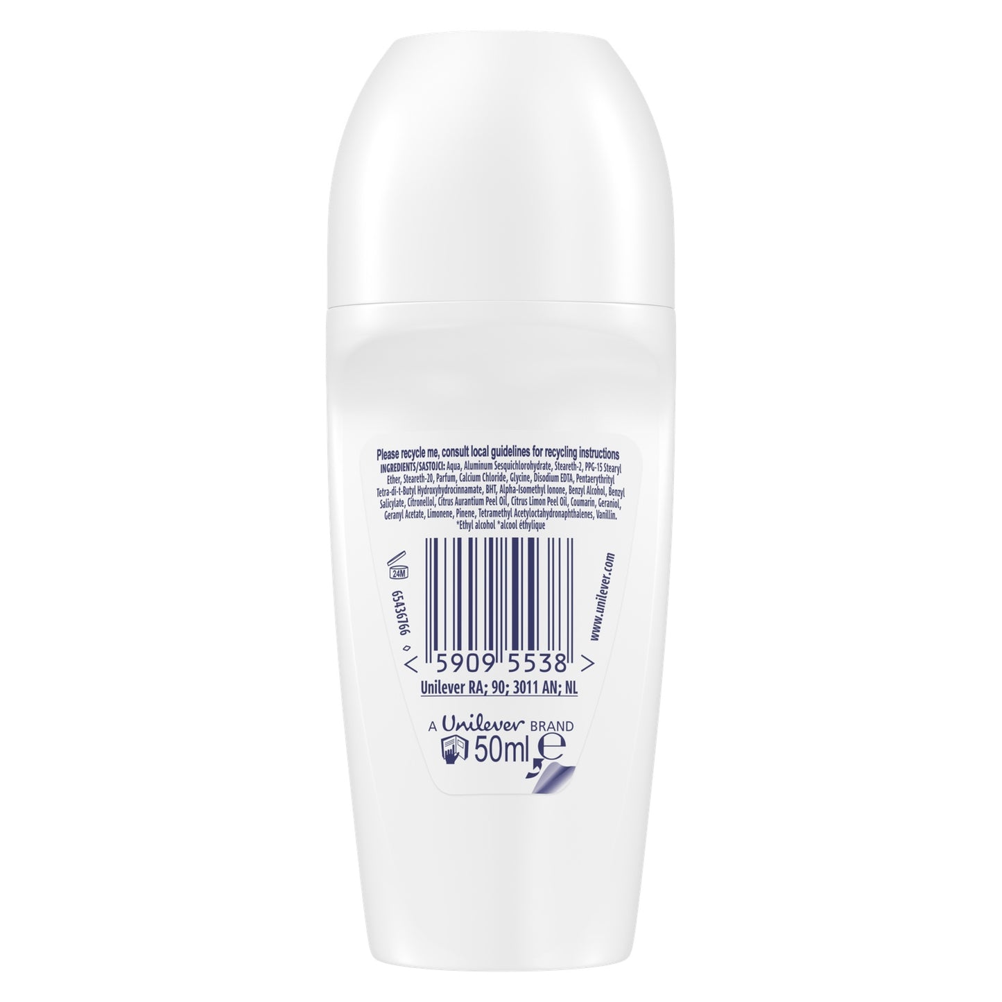Déodorant bille Anti-Transpirant Bright Bouquet 72H Sans Alcool REXONA 
