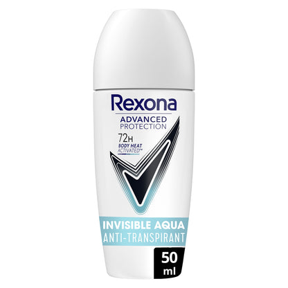 Déodorant bille Anti-Transpirant Invisible Aqua REXONA 
