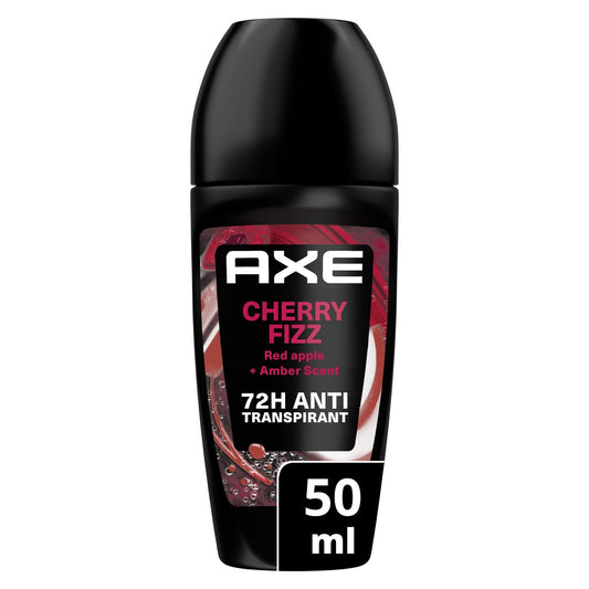 Déodorant Bille Homme Anti-Transpirant Cherry Fizz 72h AXE le roll-on de 50mL
