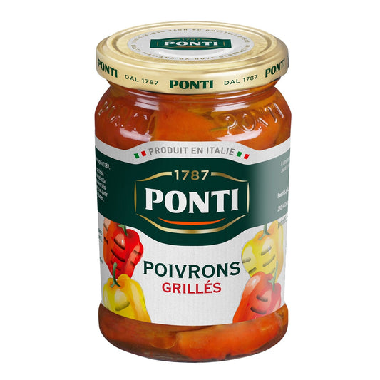 Poivrons Grillés à l'Huile PONTI le pot de 280g