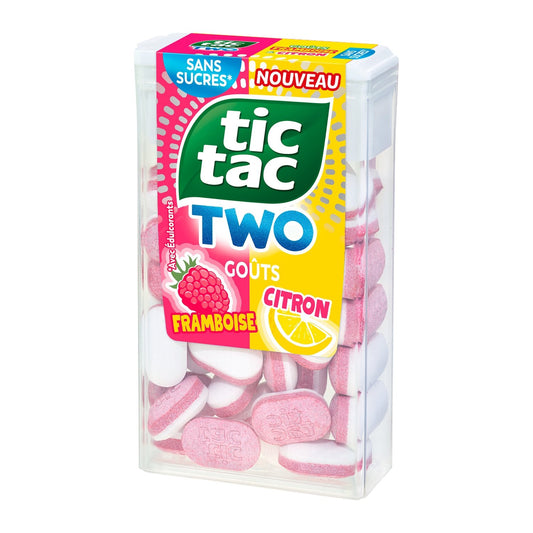 Bonbons Tic Tac Two Framboise Citron TIC TAC la boite de 38 pastilles