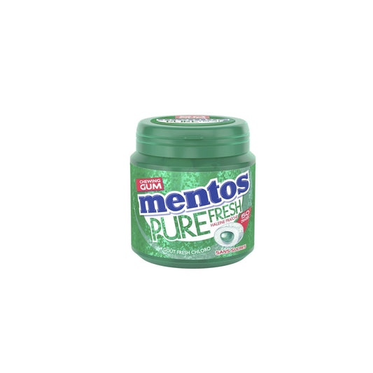 Chewing-Gum Pure Fresh Chloro Sans Sucres MENTOS la boite de 50 dragées - 100 g
