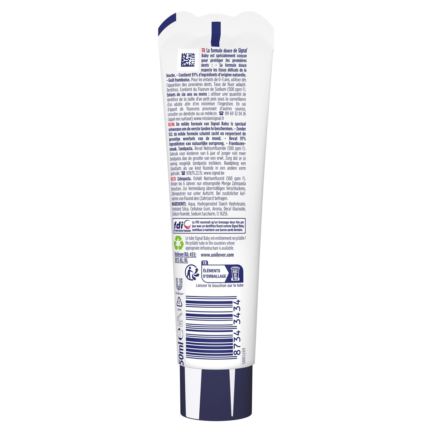 SIGNAL Strawberry Toothpaste for 0 to 3 Years