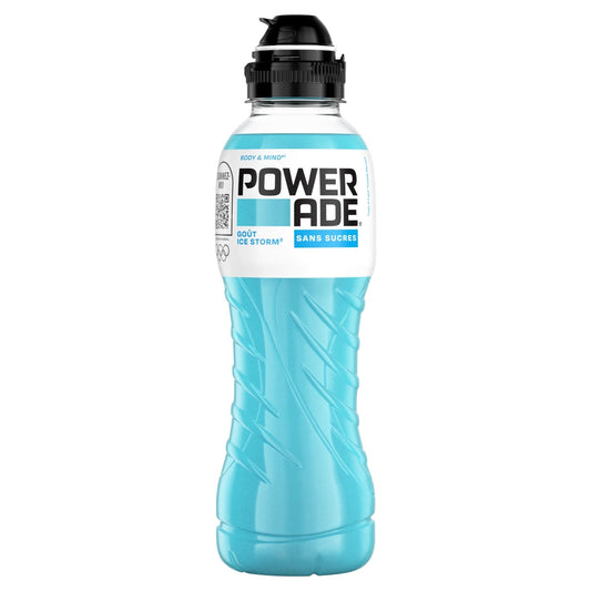 Boisson Énergétique Goût Ice Storm Sans Sucres POWERADE la bouteille 50cL