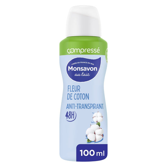 MONSAVON Compressed Cotton Milk Anti-Perspirant Deodorant