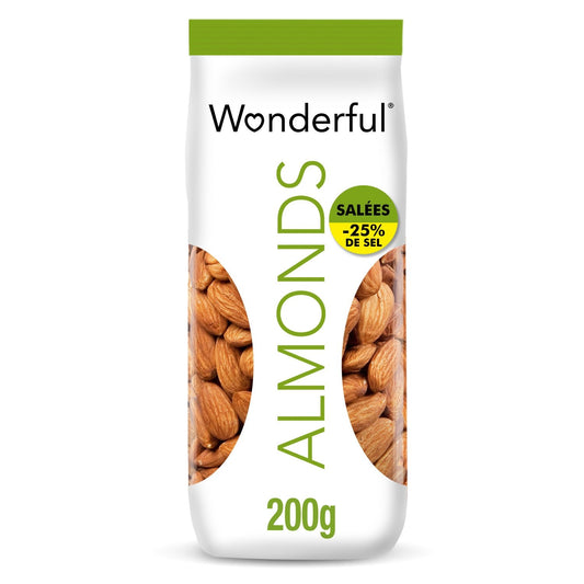 Amandes Grillées Salées WONDERFUL le sachet de 200g