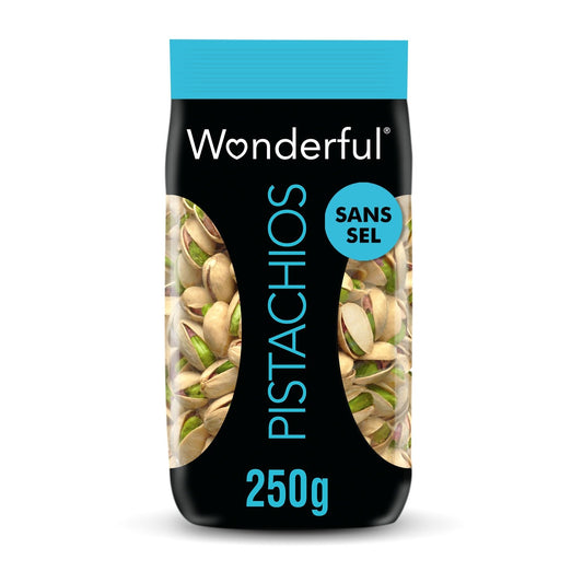 Pistaches Grillées Sans Sel WONDERFUL le sachet de 250g