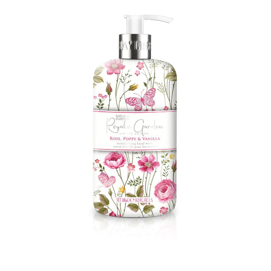 Savon Liquide Mains Royale Garden Rose Poppy & Vanilla Baylis & Harding Baylis & HARDING la pompe de 500mL