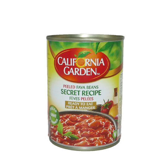 Plat Fèves Pelées Recettes Secrète CALIFORNIA GARDEN la boite de conserve de 400g