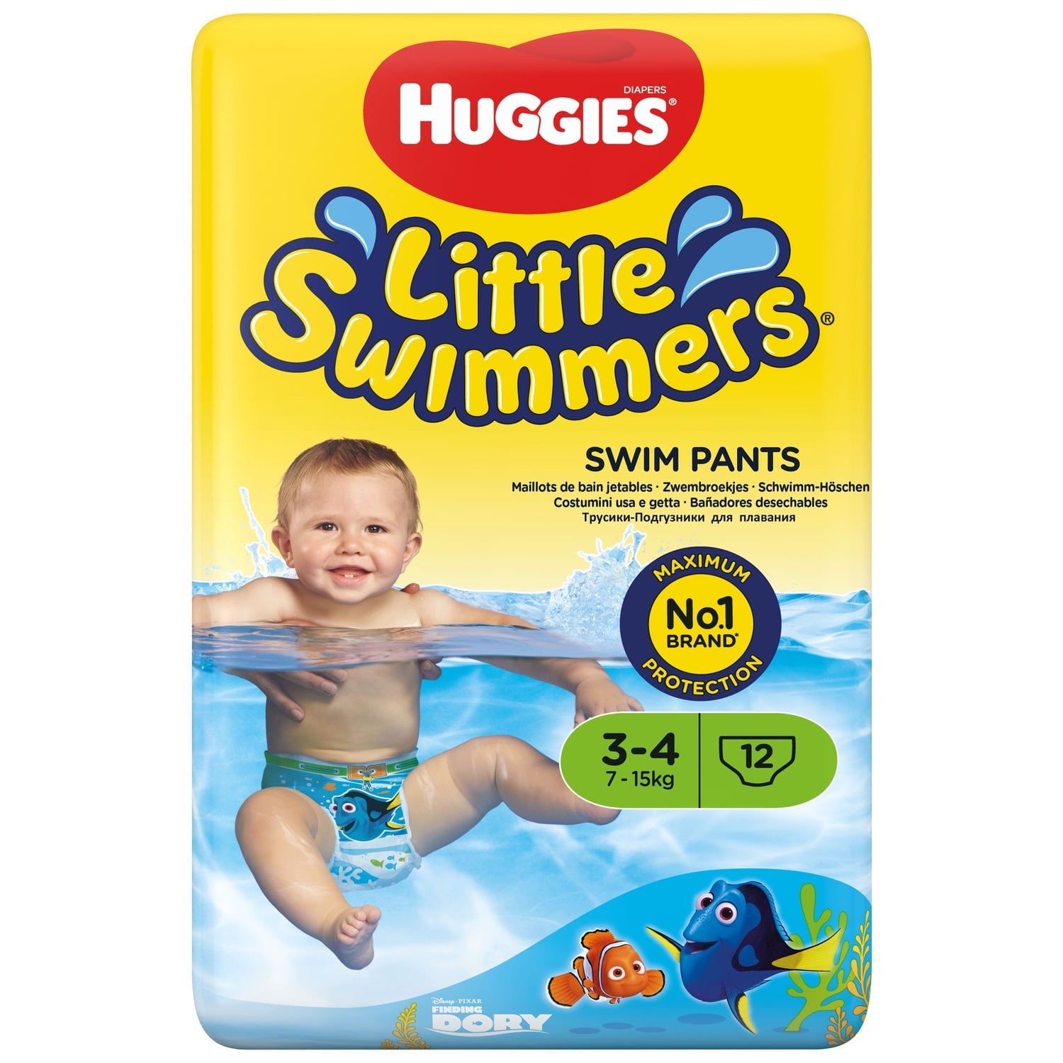 Couches-Culottes Taille 3-4 7-15kg Bain Little Swimmers HUGGIES 