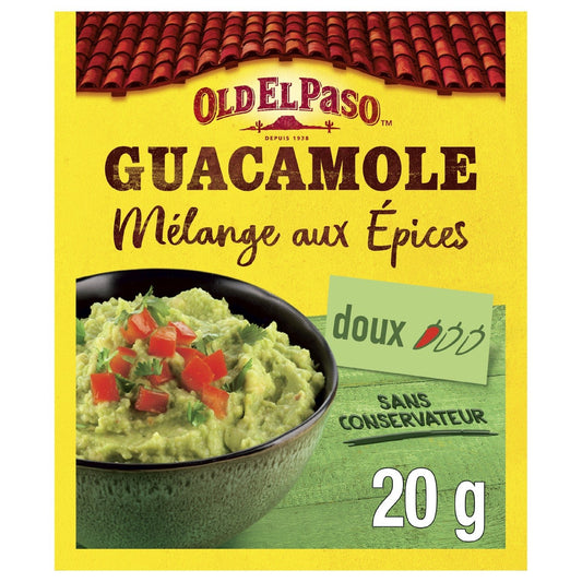 Epices Guacamole Doux OLD EL PASO le sachet de 20g