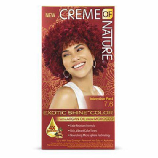 Coloration 7. 6 Intense Red Shine Argan Oil Exotic Shine Color CREME OF NATURE