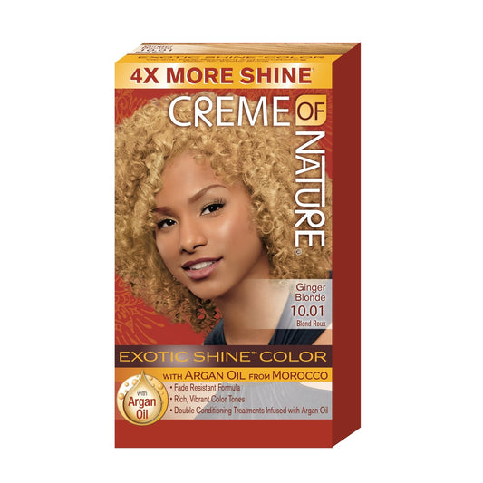 Coloring 10. 01 Ginger Bond Brilliance Argan Oil Exotic Shine Color CREME OF NATURE