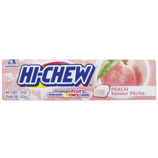 Chewing Gum à Mâcher Goût Pêche HI-CHEW la boite de 15 étuis