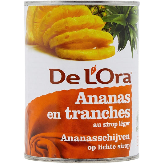 Pineapple Slices in Light Syrup DE L'ORA
