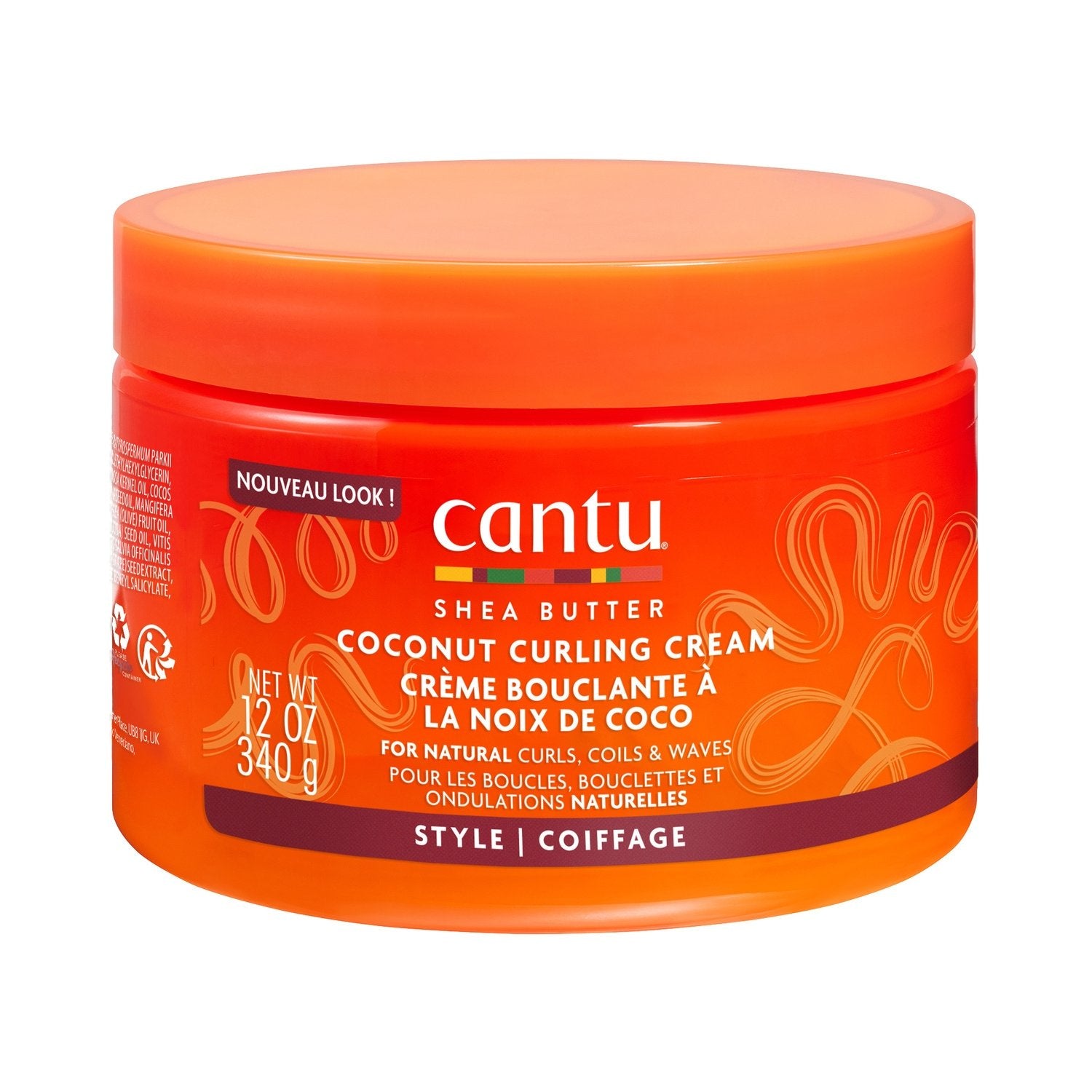 Crème Cheveux Bouclés au Beurre de Karité CANTU le pot de 340g