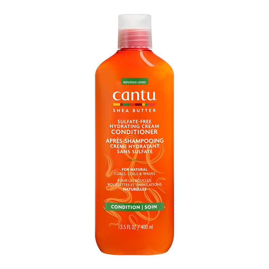 Après-Shampoing Hydratant Cheveux Bouclés Frisés Crépus et Ondulés Beurre de Karité Sans Sulfate Cantu CANTU le flacon de 400mL
