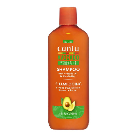 Shampoing Hydratant Cheveux Secs et Cassants Huile d'Avocat et Beurre de Karité CANTU le flacon de 400mL