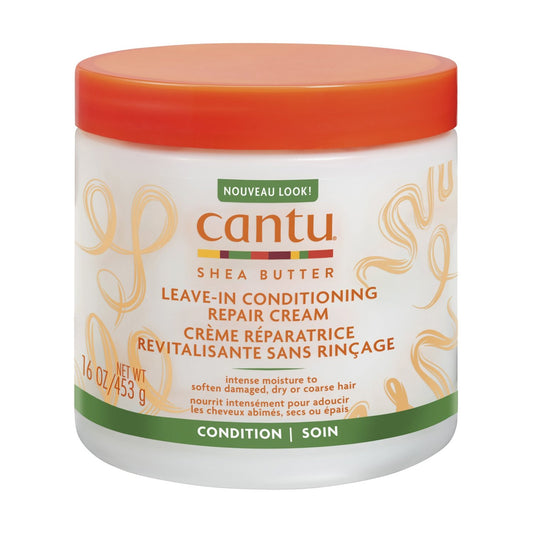 Crème Réparatrice Revitalisante Beurre de Karité Abîmés Secs Épais Sans Rinçage CANTU le pot de 453g
