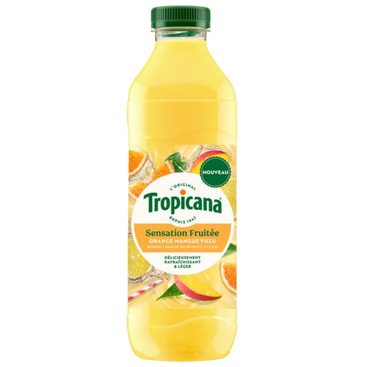 Boisson Sensation Fruitée Orange, Mangue, Yuzu TROPICANA la bouteille de 1L