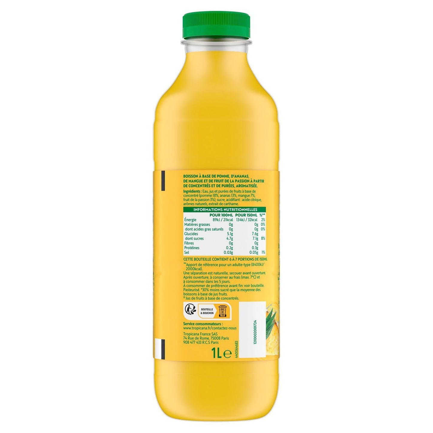 TROPICANA Ananas-Maracuja-Mango-Drink Fruchtige Pause