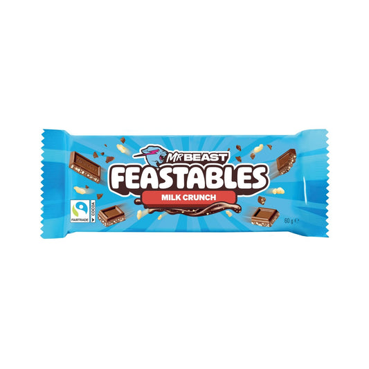 Tablette de Chocolat Lait Riz Soufflé FEASTABLES la tablette de 60g