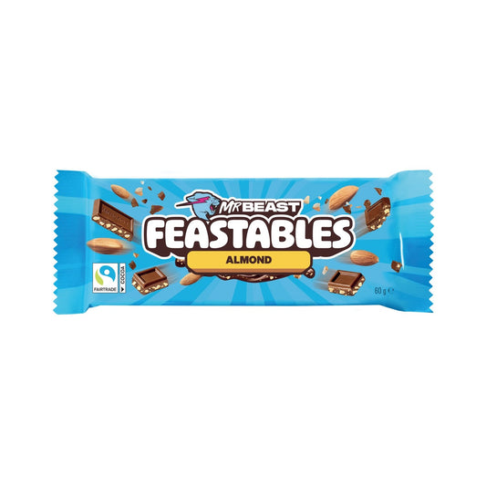 Tablette de Chocolat Lait Amandes FEASTABLES la tablette de 60g