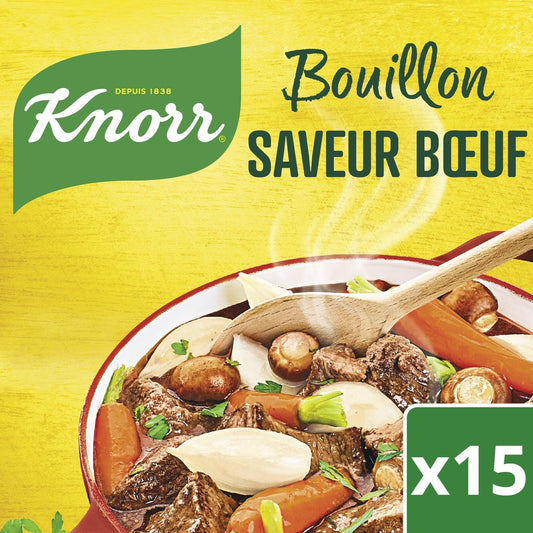 Bouillon de Bœuf KNORR la boite de 15 - 150g
