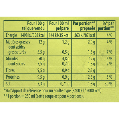 Soupe Déshydratée Paysanne Légumes/lard KNORR