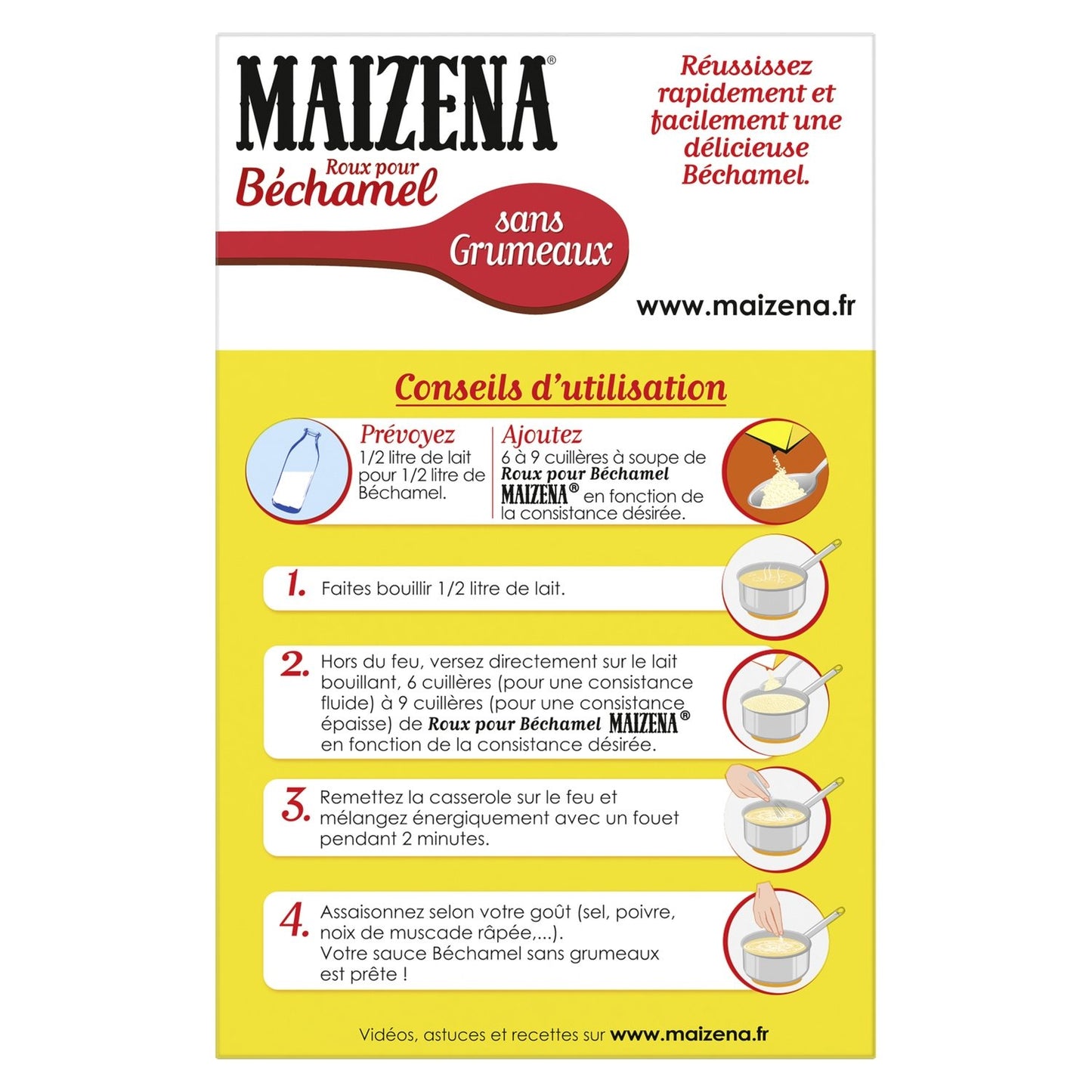 Zubereitung für Béchamel MAIZENA
