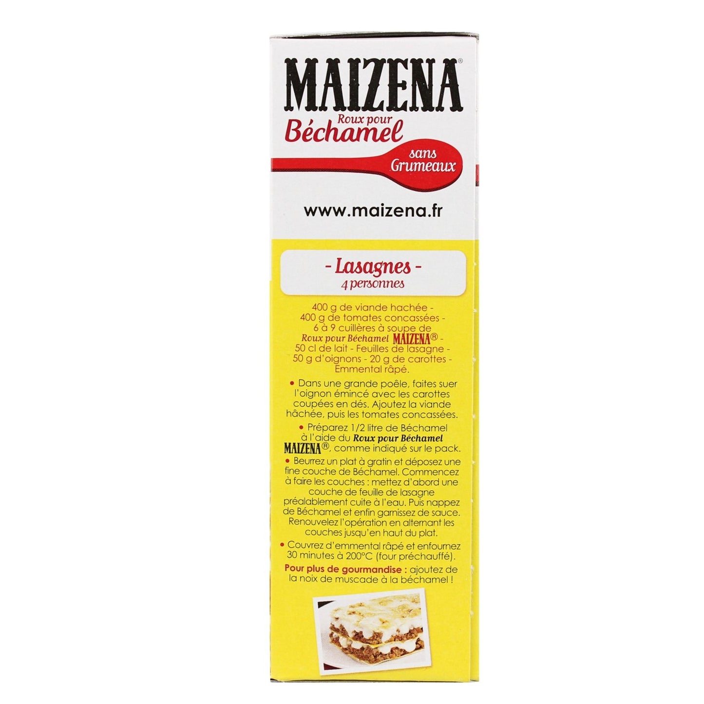 Zubereitung für Béchamel MAIZENA