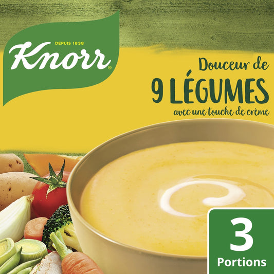 Soupe Déshydratée aux 9 Légumes KNORR le sachet de 84 g
