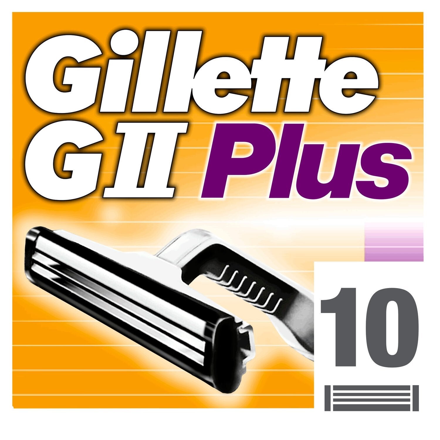 Lames de Rasoir pour Homme Gii Plus GILLETTE le paquet de 10 lames