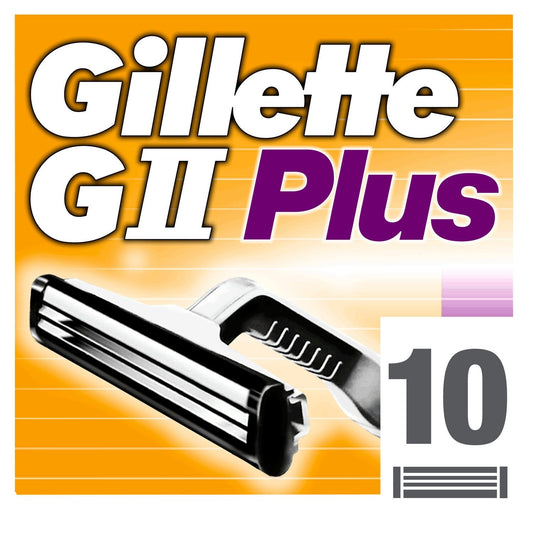 Lames de Rasoir pour Homme Gii Plus GILLETTE le paquet de 10 lames