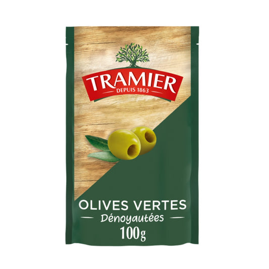 TRAMIER Pitted Green Olives