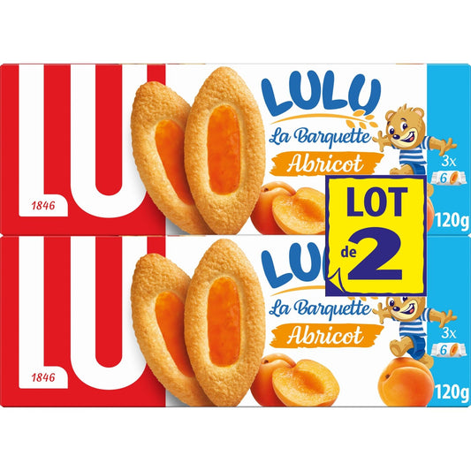 Lulu LU Apricot Barquette Biscuits